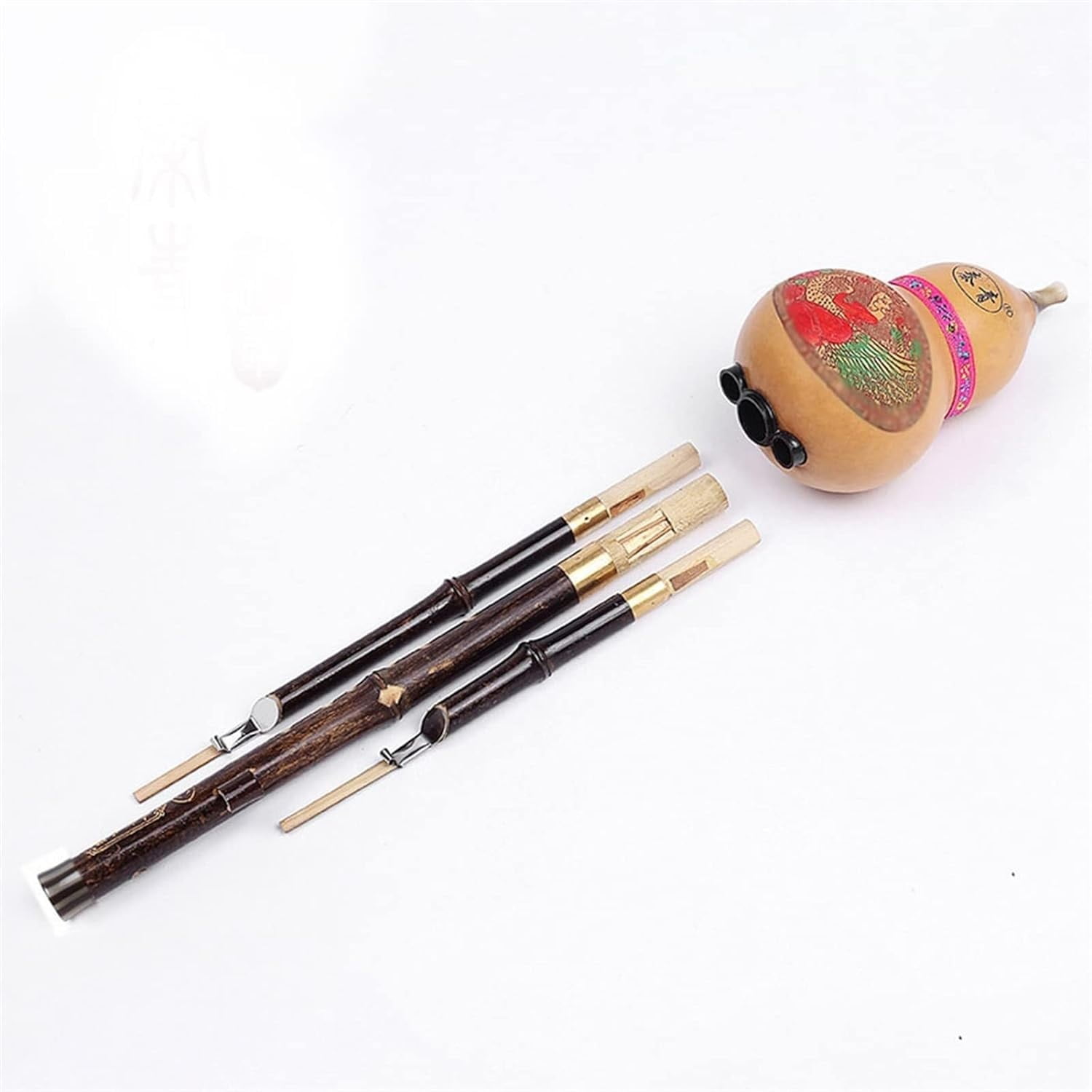 B/C/Dkey Classic Chinese Handmade Hulusi Gourd Cucurbit Flute Ethnic Musical Instrument Perfect For Beginner And Music Lovers[Energy Class A]