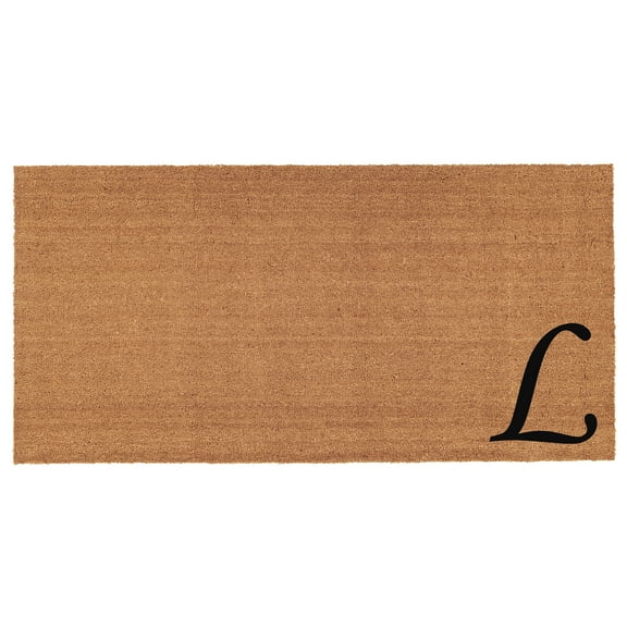 Calloway Mills Coir Urban Chic Monogram Doormat, 30" x 48" (Letter L)