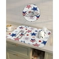 thumbnail image 4 of 4th of July Dish Drying Mat for Kitchen Counter, Super Absorbent Quick Dry Coffee Bar Mat Pad Thin Diatomaceous Sink Mat Non Slip Dish Drainer Mat 23.5x15.5 Independence Day Blue Red Star Fireworks, 4 of 6