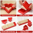 thumbnail image 4 of Cake Pop Mold Set with 9 Inch Tray and Sticks, Heart Cake Pop Cutter and Pusher, Baking Molds Kit for Parties, Wedding,Home Desserts Making - Red, 4 of 7