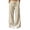 Beige*, variant on RUTAYY Women's Pants Wide Leg Solid Color Drawstring Waist Side Pockets Casual Daily Trousers Beige
