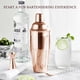 thumbnail image 2 of Set de coctelera KITESSENSU, acero inoxidable, oro rosa, 750 ml, 2 of 9