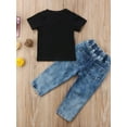 thumbnail image 3 of Newborn Toddler Infant Baby Boy Clothes Set T-shirt Top Tee +Denim Pants Outfits, 3 of 6