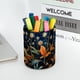 thumbnail image 5 of Organizador de escritorio compacto con portalápices - Juego de accesorios de escritorio para estudio de maquillaje y arte, diseño de plantas estrelladas, 5 of 5