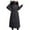 Black, variant on Fanxing Puffer Coats for Women Winter Puffer Coat Maxi Long Down Coat Solid Overcoat