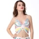 thumbnail image 5 of Top corto de lentejuelas,Top corto de lentejuelas brillantes para mujer mariposa,Top de tubo escotado Chaleco sin mangas Rave Sujetador con vendaje,Trajes de danza del vientre india Trajes, 5 of 8