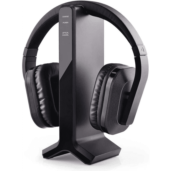 Refurbished Avantree HT280 Wireless Headphones for TV Watching with 2.4G RF Transmitter Charging Dock