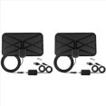 thumbnail image 1 of 2X Antena de TV de 25DB, Antena Interior Digital HD de Alcance de 1500 Millas Compatible con Antena HDTV para Interiores de Televisores 4K 1080P y Anteriores, 1 of 5