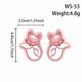 thumbnail image 4 of 1 molde de arcilla suave de animal, pendientes DIY, herramientas hechas a mano, molde for pendientes creativo, 4 of 4