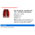 thumbnail image 2 of Rear Tail Light Set - Compatible with 1992 - 1999 GMC K1500 Suburban 1993 1994 1995 1996 1997 1998, 2 of 2