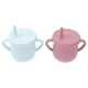 thumbnail image 2 of Silicone Straw Sippy Cups Durable Design with Handles for Milk Training and Gentle Gums 2pcs Set with Random Styles, 2 of 4