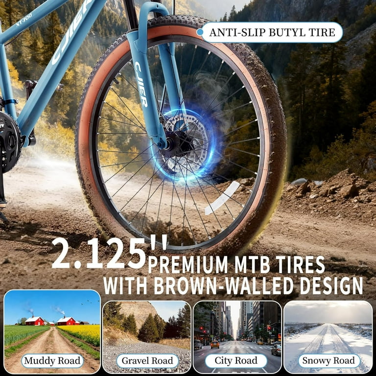 20 inch Kids Mountain Bike, DEYGIA 21 Speed MTB with Internal
