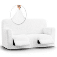 thumbnail image 1 of Housse de Causeuse Inclinable 2024 - Gris Pâle Uni - Housse de Fauteuil Inclinable 2 Places, 1 of 8