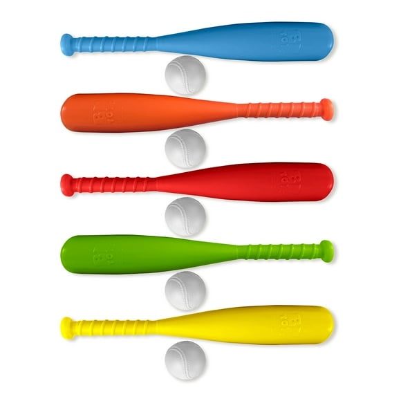 Bf Toys Caja Con 20 Bat Y Pelota De Plástico Juguete