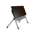 thumbnail image 1 of BBF - Table - mobile - Rectangulaire - Cerisier Moka - base Grise Métallique, 1 of 8