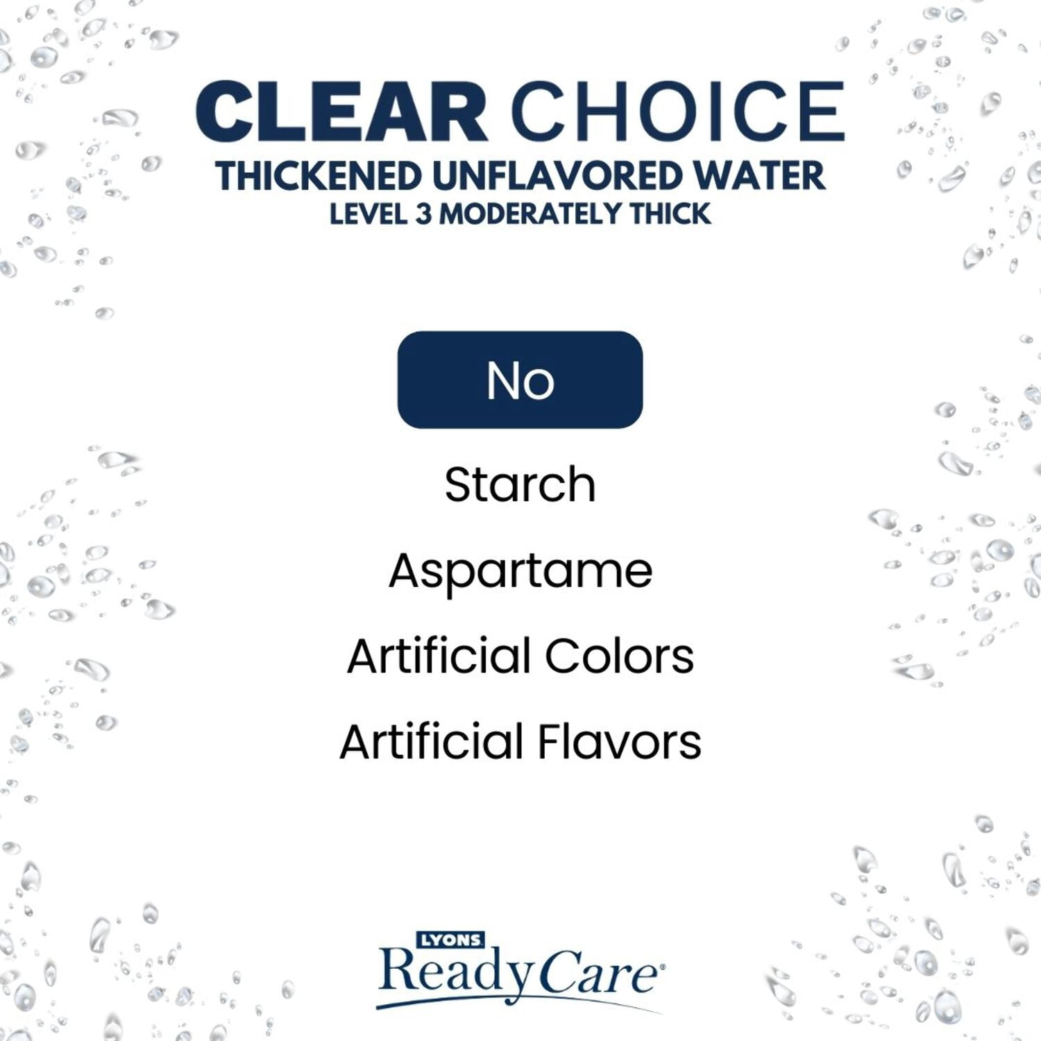 Thickened Unflavored Water, Sugar Free – Honey/Level 3