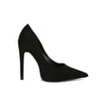 thumbnail image 2 of Women Vegan Suede Pointy Toe Stiletto Heel Pump 19008, 2 of 6