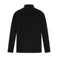 thumbnail image 5 of BLVB Mens Turtleneck Tops 2024 Casual Solid Color Stretch Long Sleeve Basic Shirts Plus Size Pullover Blouse Black, 5 of 6