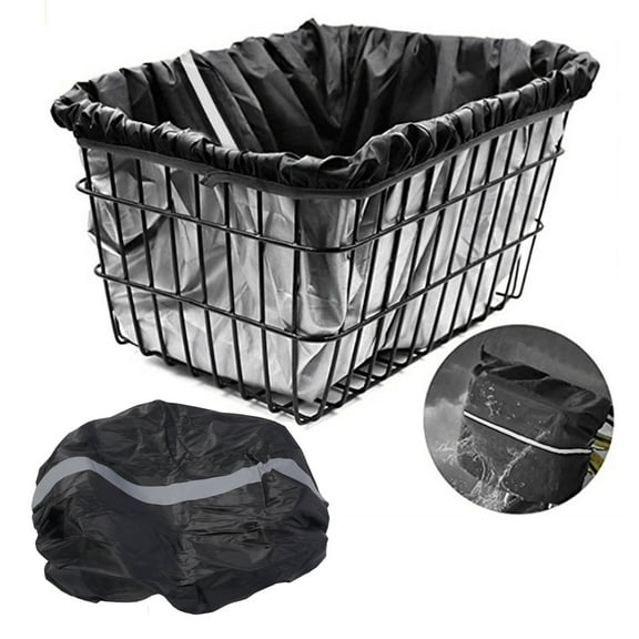 Riousery Waterproof Cycle Basket Cover - Rainproof Front Protective Lining for Outdoor Bike Storage and Travel
