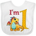 thumbnail image 3 of Inktastic Gold and Red Baby Dragon First Birthday Boys or Girls Baby Bib, 3 of 4