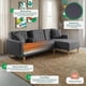 thumbnail image 3 of Sala Modular Reversible Makora Kendall Con Memory Foam, Color Gris Oxford, Lino Respaldo Reclinable De 3 posiciones., 3 of 10