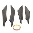 thumbnail image 4 of Divisor de labios de parachoques delantero, 4 piezas, divisores de labios de parachoques delantero de coche negros universales, alerón de parachoques delantero de primera línea, 4 of 9