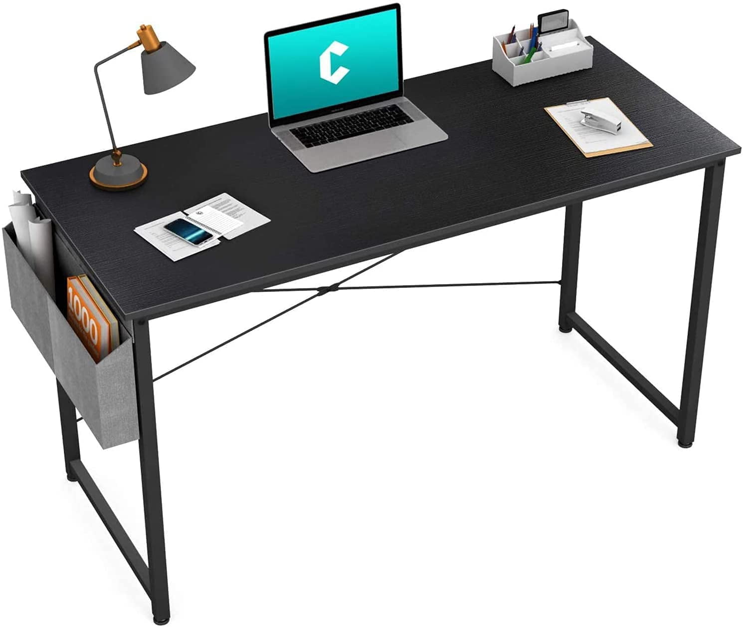 40 inch Home Office Study Desk,Modern Simple Style Laptop Table with Storage Bag 