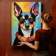 thumbnail image 4 of Toy Fox Terrier Dog Starry Night Van Gogh Wall Art Canvas for Living Room Oil Painting Artwork Landscape Canvas Artwok for Living Room Bedroom Home Decorations Wall Decor Large, 4 of 4