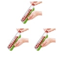 thumbnail image 1 of Cateissary Rebanadora de tomate Manual, herramienta de rebanado antideslizante portátil de acero inoxidable para uvas, utensilios para fresas, Verde 3piezas, 1 of 6