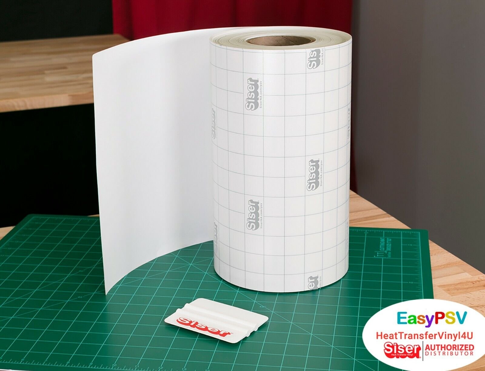 EasyPSV Application Tape for Sign/Craft Vinyl 12" Roll Transfer Tape