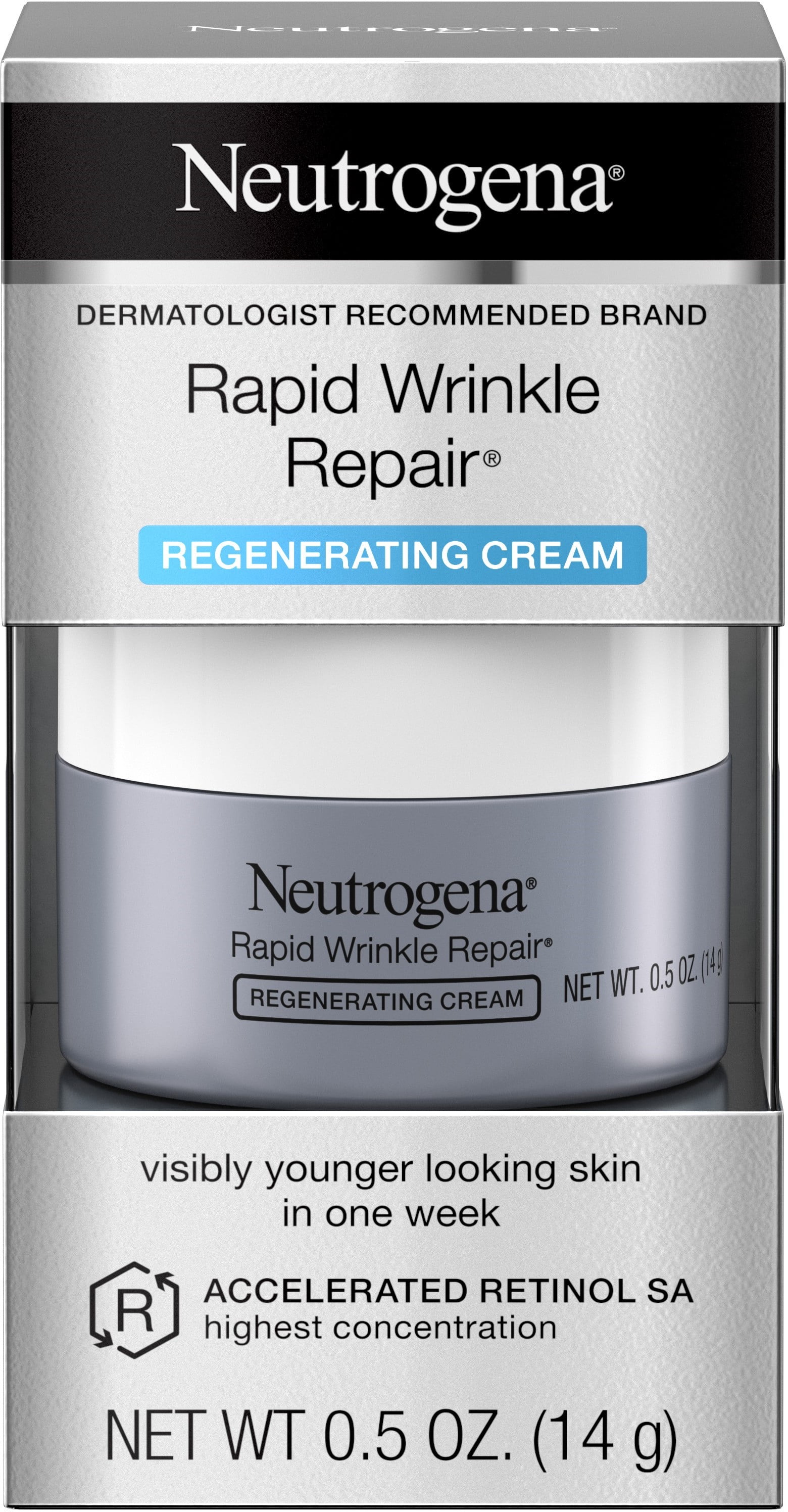 2 Pack Neutrogena Rapid Wrinkle Repair Retinol & Hyaluronic Acid Face