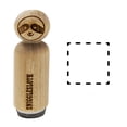 thumbnail image 1 of Dashed Square Outline Rubber Stamp for Scrapbooking Crafting Stamping - Mini 1/2 Inch, 1 of 7