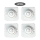 thumbnail image 3 of 4 piezas de polea adhesiva de 360 ​​grados, caja de almacenamiento Universal autoadhesiva, cubos, ruedas giratorias, para el hogar en Almacenamiento y organización del hogar Cuenta de plástico blanco Moyic HA063451-03B, 3 of 6