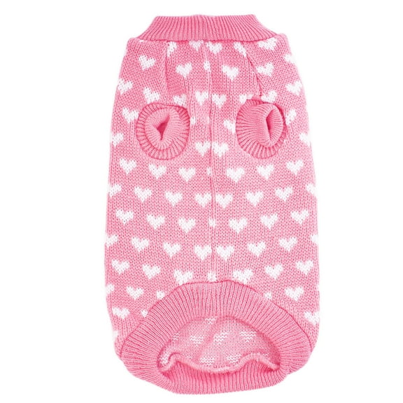 KDFJPTH Cat Pet Sweater Cute Heart Pattern Dog Pet Supplies Med Dog Girl Dogs Sweaters Dog Hoodie for Small Dogs Christmas Female Dog Medium Dog Winter Sweaters for Medium Dogs