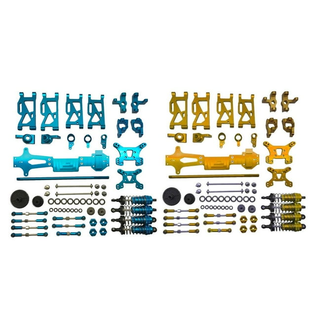 Repuestos de Automóvil Hugo 2 Juegos 144001 RC Metal Piezas de Coches RC