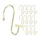 thumbnail image 1 of 12 ganchos deslizantes para cortina de ducha, ganchos para ducha de baño, ganchos para barra de ducha en forma de S, 1 of 7