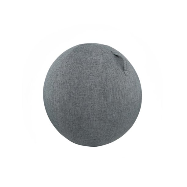 Brown Funda para pelota de ejercicio antideslizante a prueba de polvo, lino y algodón, práctica funda para pelota de Yoga de punto fino para el hogar