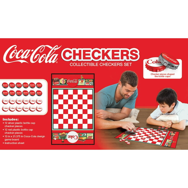Vintage Pop Cap Soda Bottle Game of Checkers Vintage Pop Cap Soda Bottle Game of Checkers