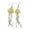 F, variant on Earrings For Women Clear Resin Dangling Drop Earrings Handmade Boho Transparent Fringe Statement Jewelry