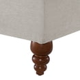 thumbnail image 6 of Comfort Pointe Clarendon Sea Oat Beige Fabric Upholstered Ottoman, 6 of 7