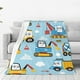 thumbnail image 1 of Balery Building Truck Manta de Felpa Suave y Acogedora – Cobija de Franela Aterciopelada para Cama, Lavable y Cálida para Sofá, Mascotas, Transpirable-50"x40", 1 of 7