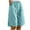 Light Blue, variant on Womens Linen Shorts Knee Length with Pockets Elastic Waist Wide Leg Short Pants Lightweight Comfy Beach Fashion (XL, White)