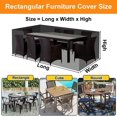 thumbnail image 5 of Cubierta para muebles de exterior 315x180x74cm, cubierta para muebles de jardín, cubierta impermeable para muebles de jardín, cubierta protectora rectangular, duradera a prueba de polvo oso de fresa Electrónica, 5 of 5