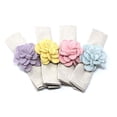 thumbnail image 2 of Global Crafts Handmade Felt Napkin Rings Set from Nepal, 4-Pack, Pastel Zinnias, 2 of 4