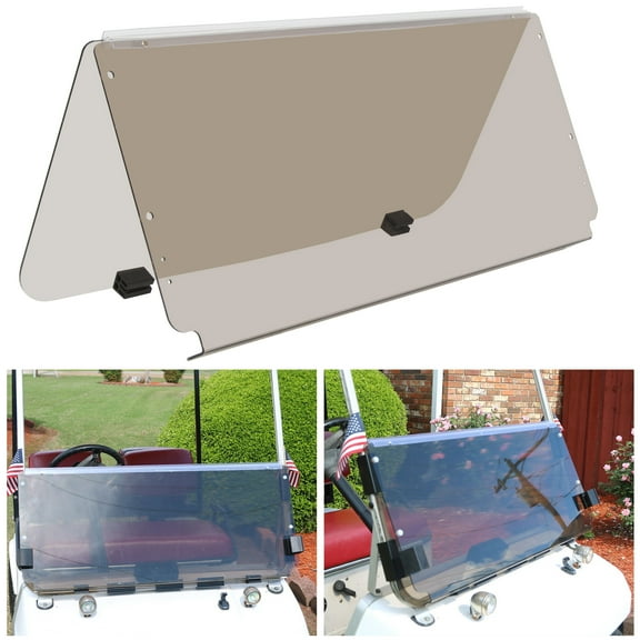 Kojem Tinted Windshield for Club Car DS 1982-2000.5 Golf Cart Windshield Folding Style