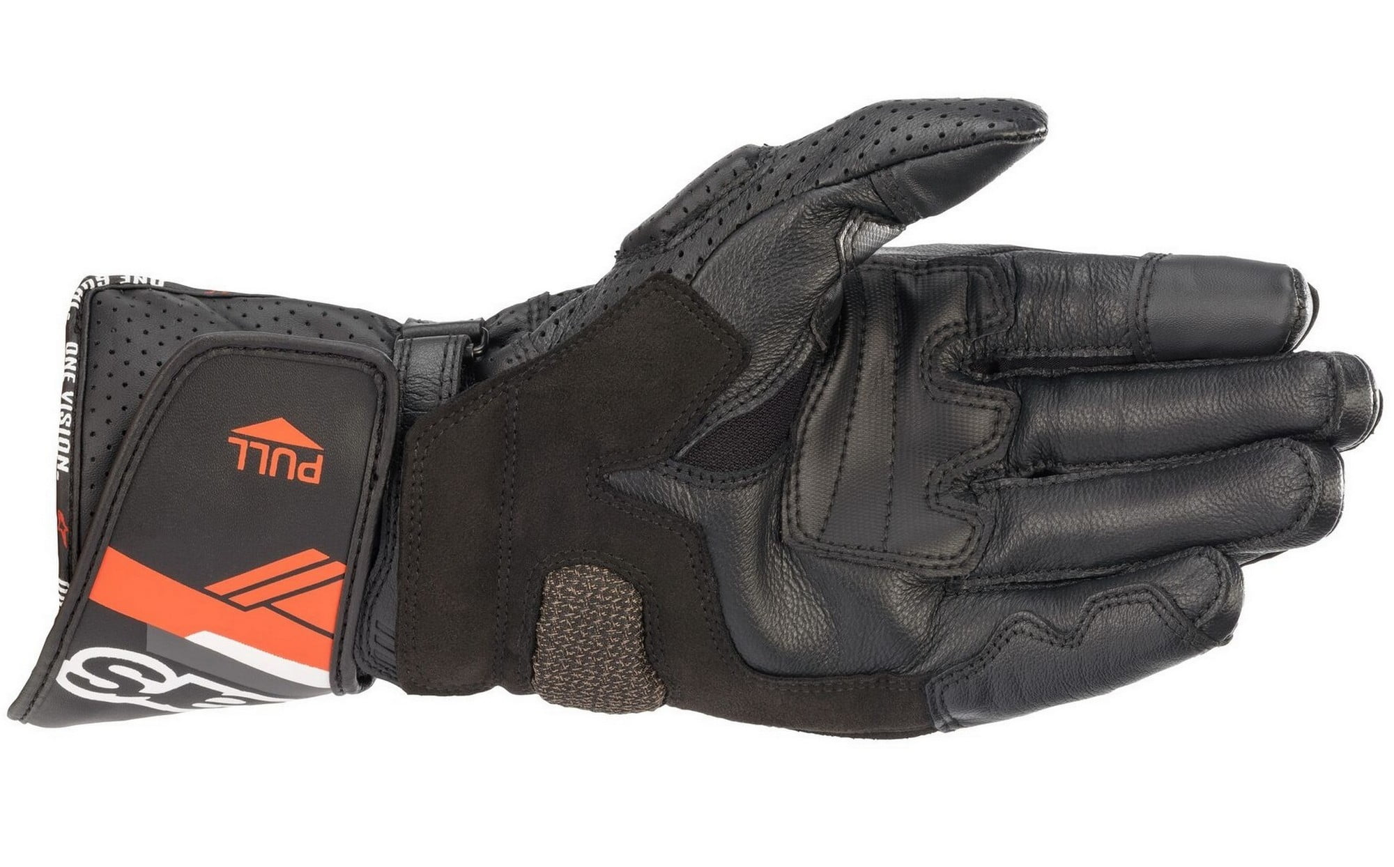 Alpinestars SP-8 V3 Mens Leather Motorcycle Gloves Black/Red SM