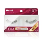 Sassi 803-747S Maiasa 100% Remy Human Hair Eyelashes, Black, 4 count