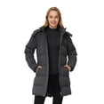 thumbnail image 2 of WenVen Women's Puffer Coat Waterproof Winter Jacket Insulated Warm Hooded Parka Charcoal XL, 2 of 11