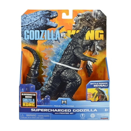 Godzilla vs. Kong 6" Supercharged Godzilla w/Fighter Jet