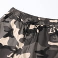 thumbnail image 5 of Men's Camo Cargo Shorts Elastic Waistband Drawstring Shorts Pants Casual Relaxed Fit Wild Outdoor Work Big & Tall Cargo Shorts Multi Pocket Quick Dry Pants,Zebra XL, 5 of 6